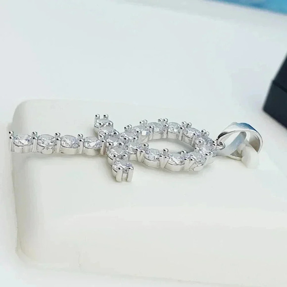 "925 Sterling Silver Cubic Zirconia Pendant, UU1P6A6002 - Picture 3 of 10